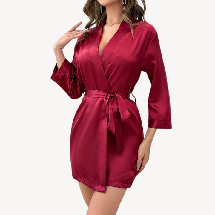 Vestea | Damen Satin Bademantel