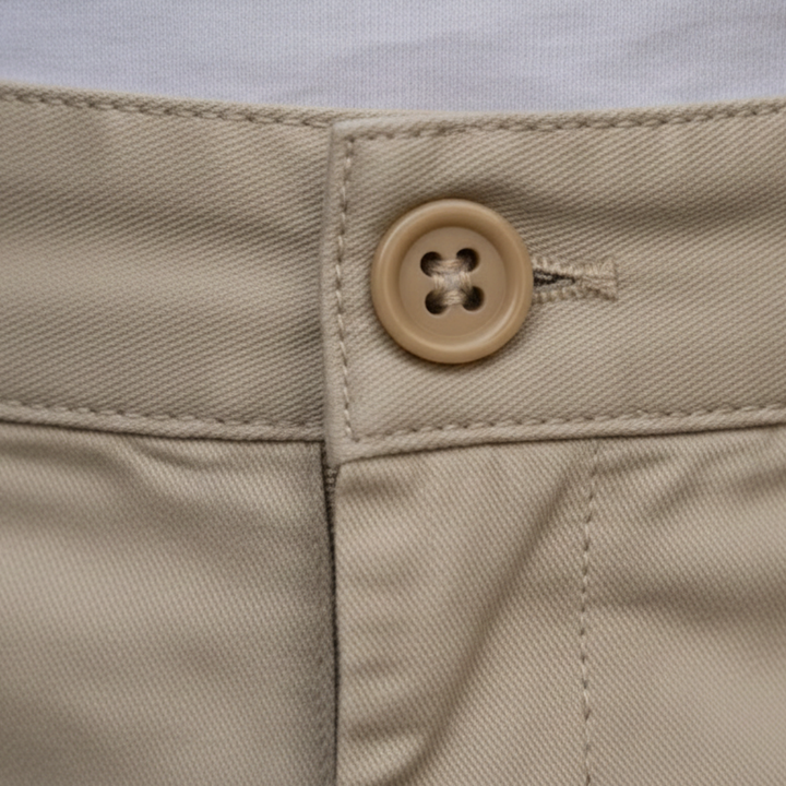 Pantalones cortos casuales de algodón y poliéster para hombre