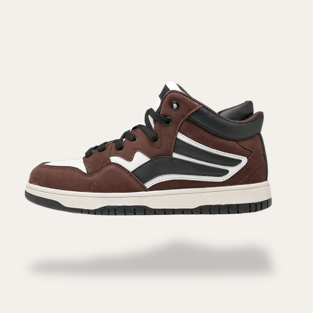 Unisex Faux-Leder High-Top Sneaker | Vestea