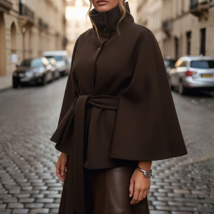 Damen Kapuzenmantel mit Gürtel | Vestea