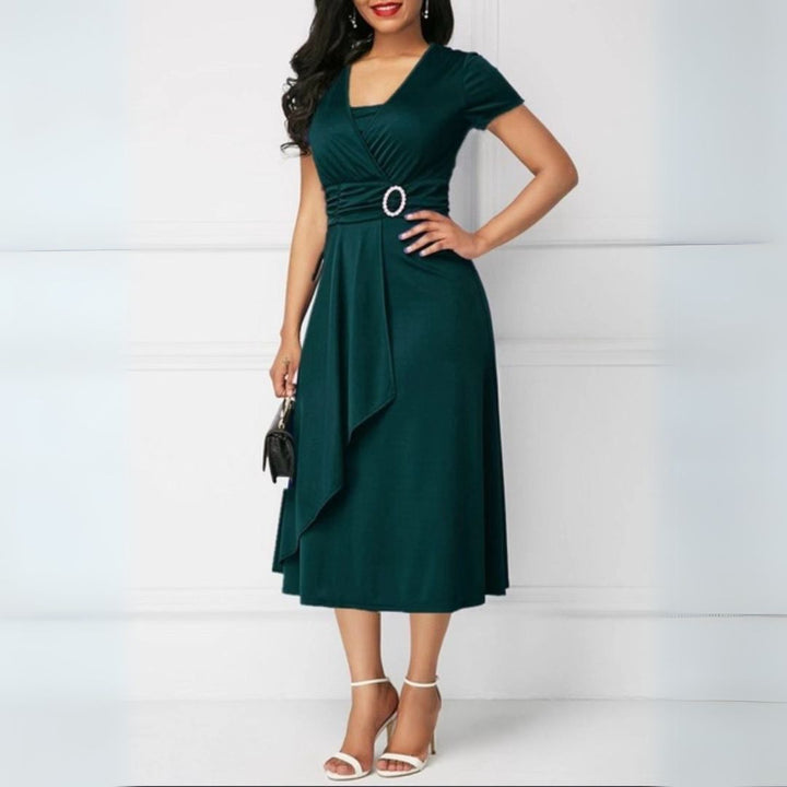 Damen Midikleid Jersey-Strick | Vestea