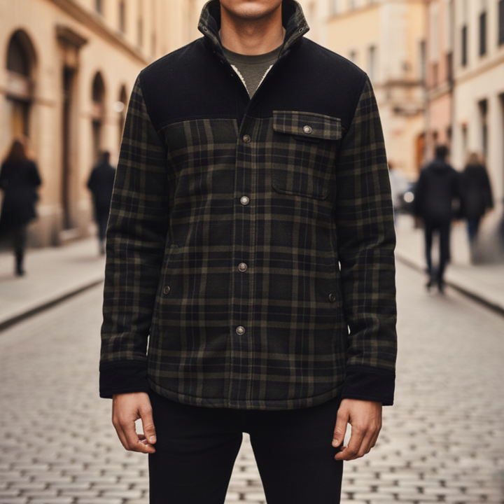 Herren Flanelljacke mit Fleece | Vestea