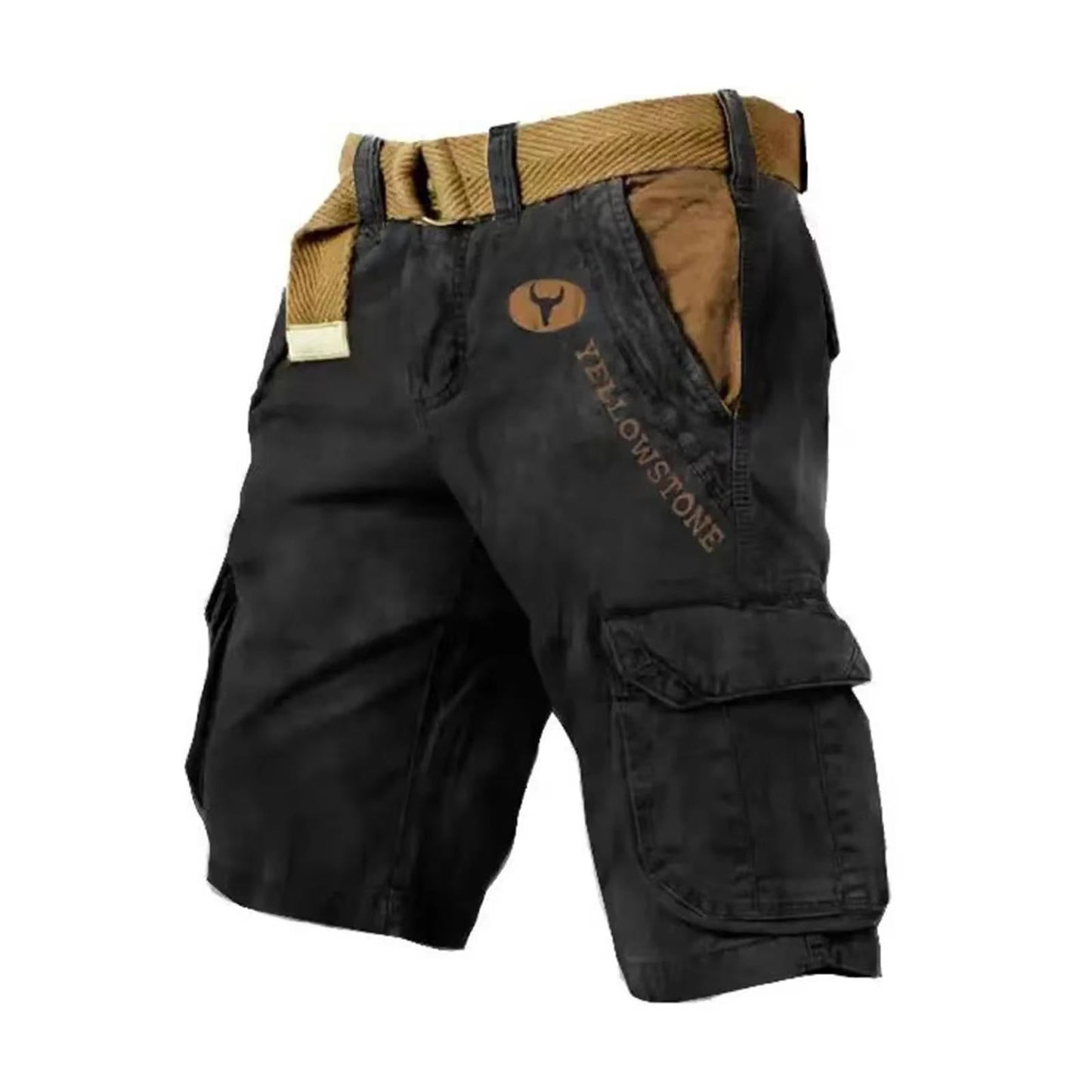 Men's Cargo Shorts Cotton Multi-Pocket Relaxed Fit