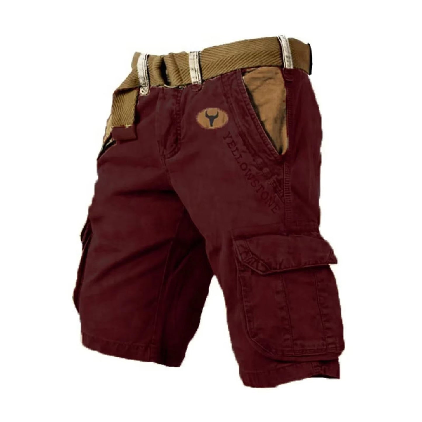 Men's Cargo Shorts Cotton Multi-Pocket Relaxed Fit
