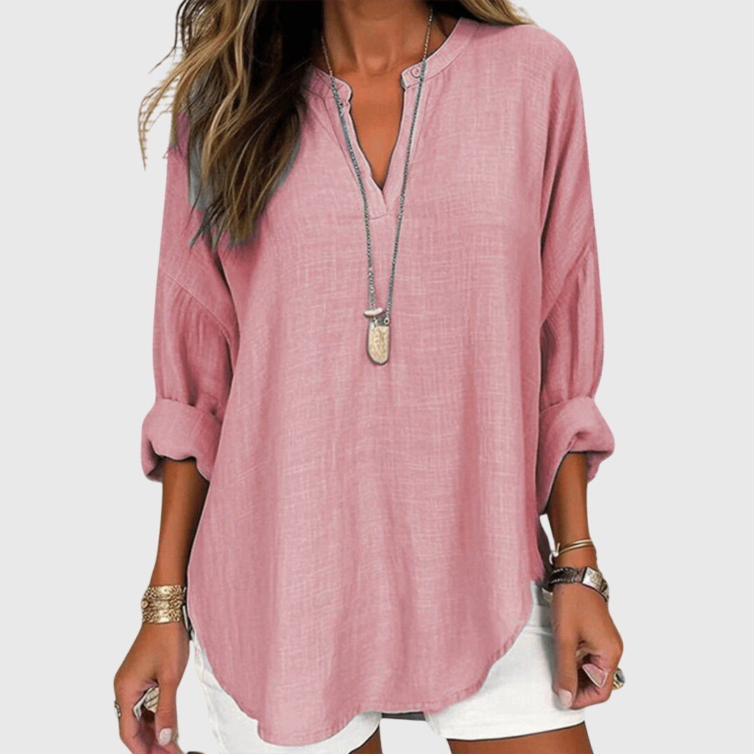 Women's Shirt Flowy Sleeveless Button-Up Casual