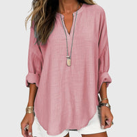 Women's Shirt Flowy Sleeveless Button-Up Casual