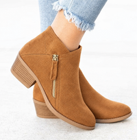 Women's Orthopedic Heel Boots | Side Zipper