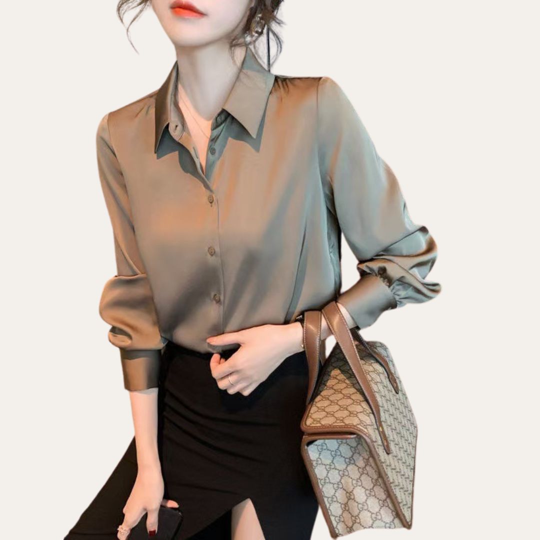 Vestea | Damen Satin Bluse
