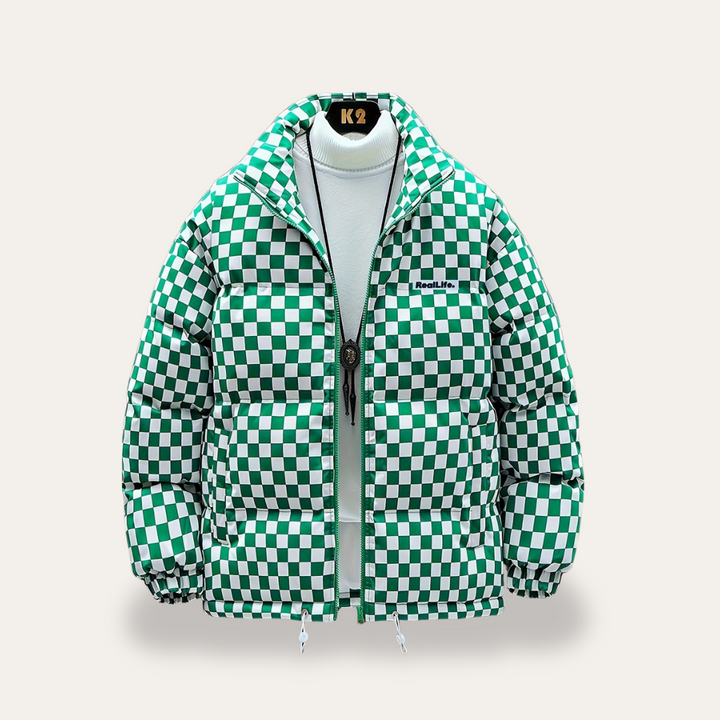 Karomuster Pufferjacke für Herren | Vestea