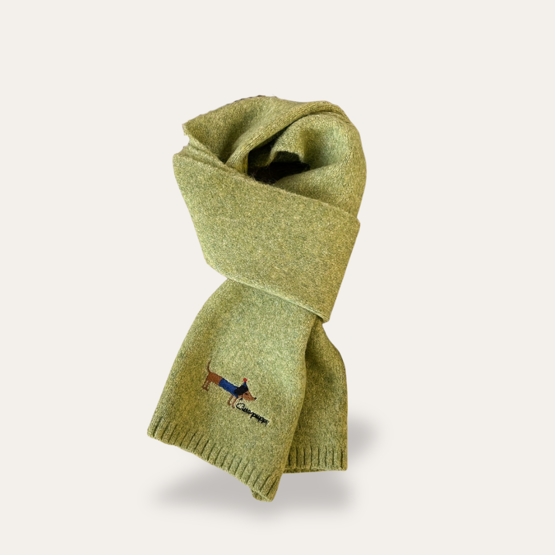 Damen Schal mit Hundemuster | Vestea