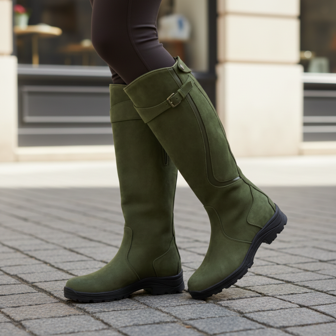 Orthopedic Boots Knee High Waterproof Vegan Leather Womens