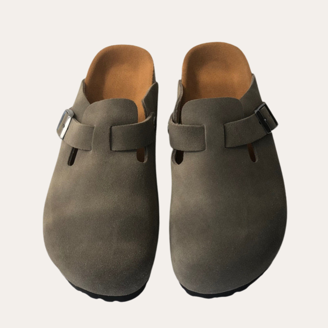 Vestea | Wildleder Clogs Verstellbarer Riemen Unisex