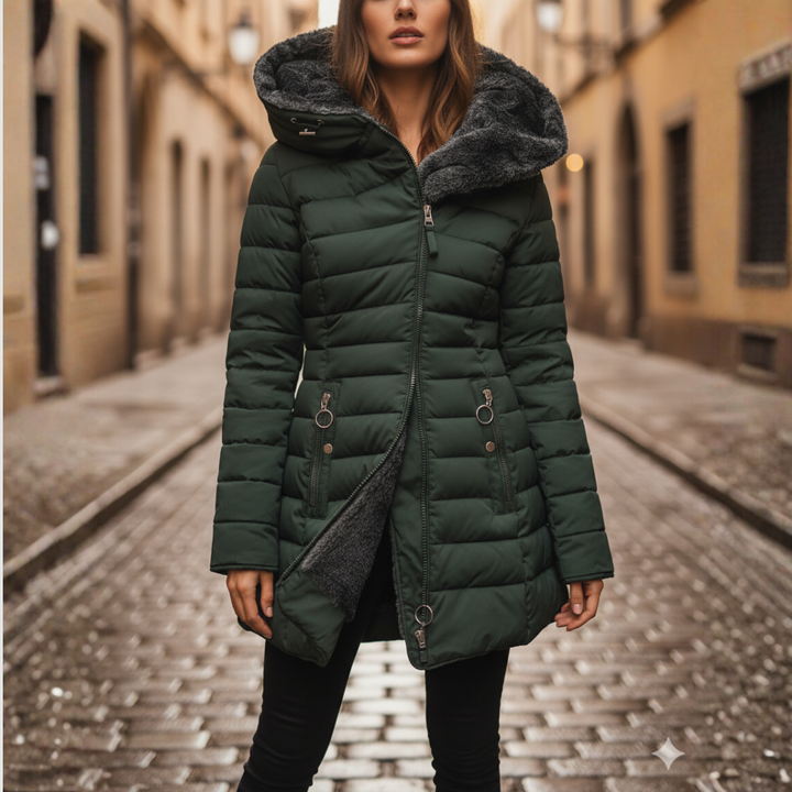 Winter Daunenjacke für Damen mit Kapuze | Vestea