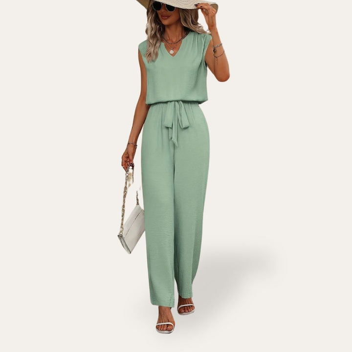 V-Ausschnitt Maxikleid Blumig Damen | Vestea