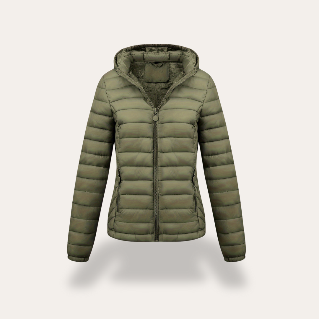 Damen Steppjacke mit Kapuze für den Winter | Vestea