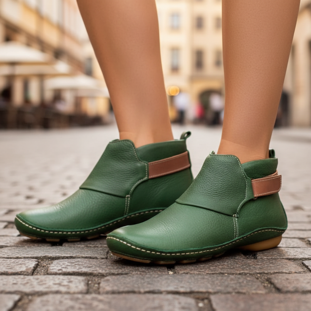 Damen Kunstleder Stiefeletten Komfort Schuhe | Vestea