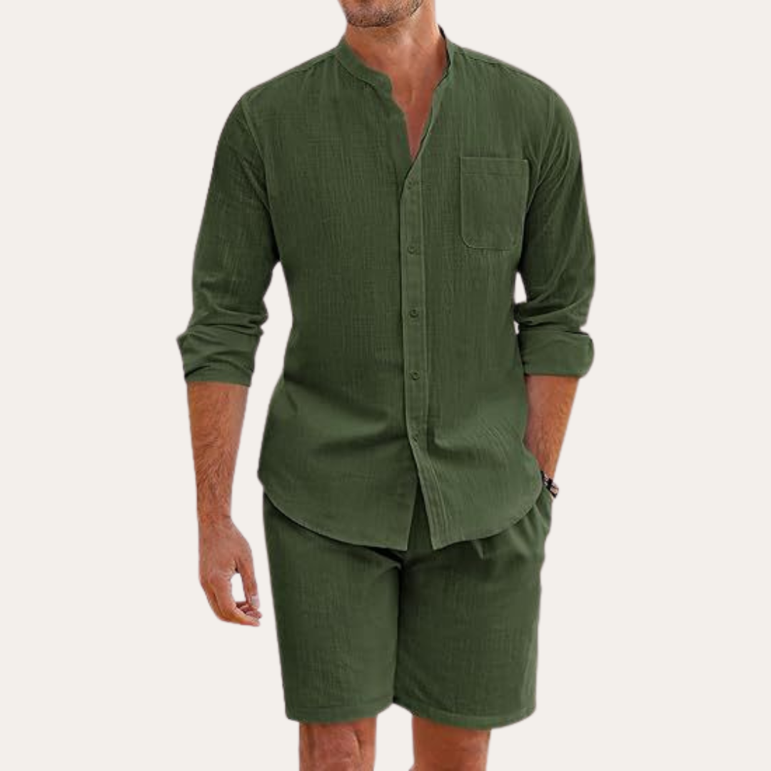 Vestea | Herren Leinen Set – 2-teilig, Sommer Outfit