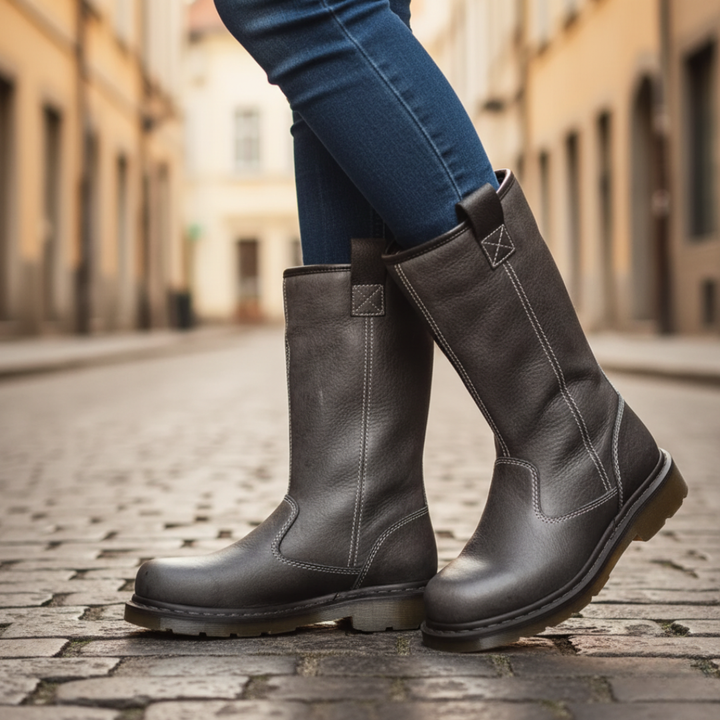 Damen Stiefel Kunstleder Chelsea | Vestea