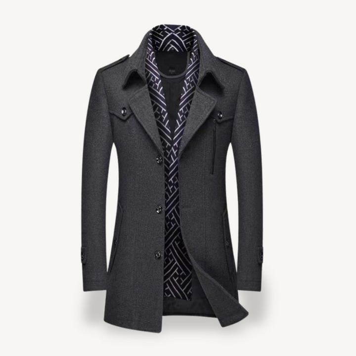 Herren Peacoat mit Fleece-Innenfutter | Vestea