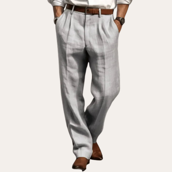 Herren Leinenhose Sommer Elegant Bequem Freizeit | Vestea