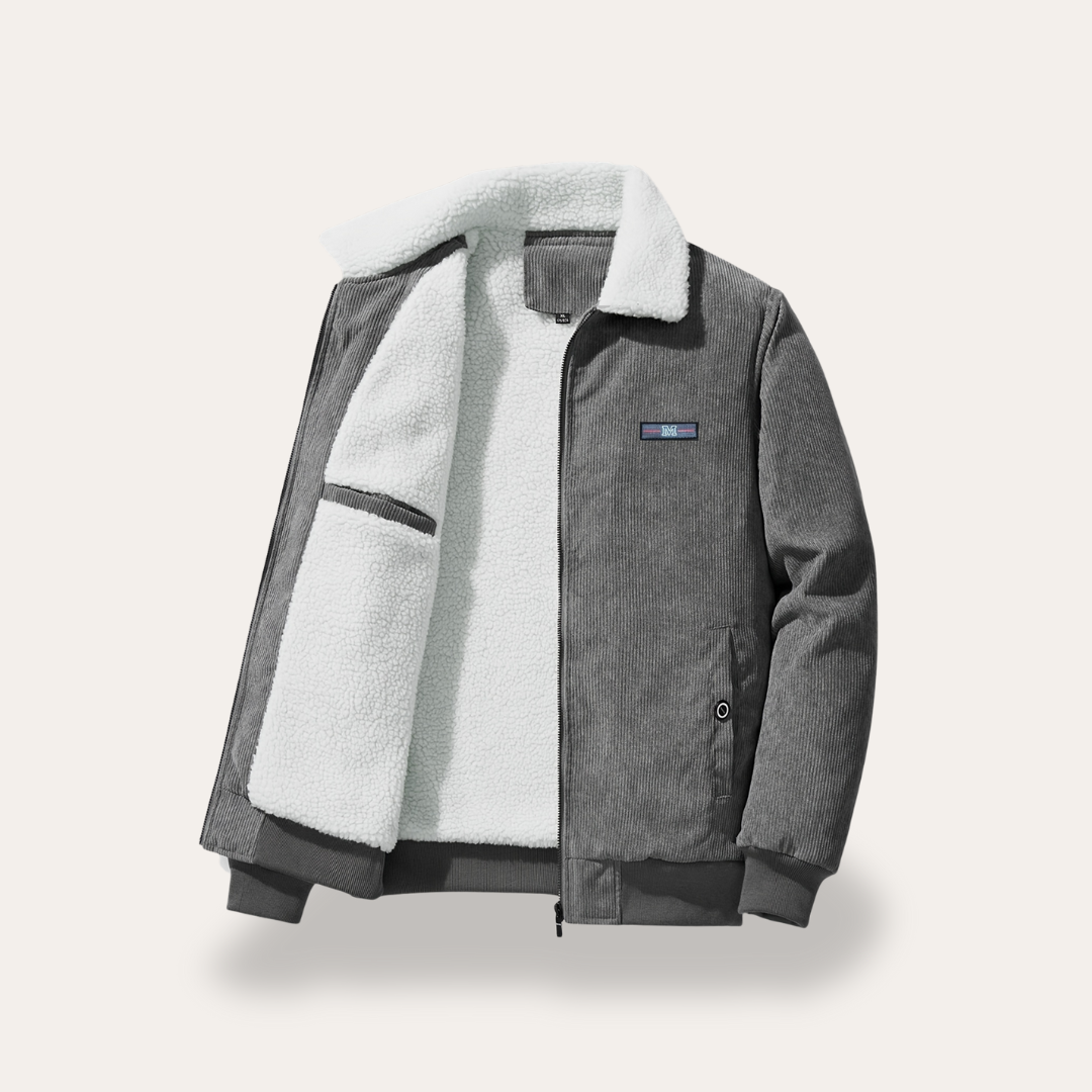 Herren-Cordjacke mit Teddyfutter | Vestea