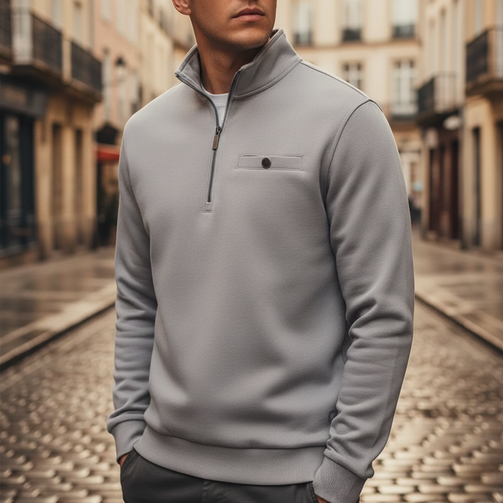 Sudadera para hombre con media cremallera