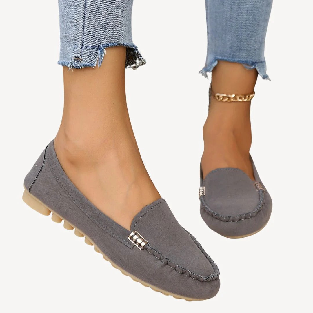 Damen Leder Orthopädische Slipper Ballerinas | Vestea