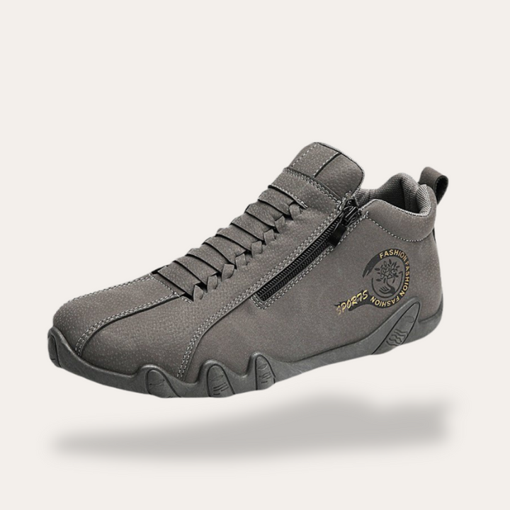 Leder Freizeit Sneakers mit Reißverschluss für Herren | Vestea