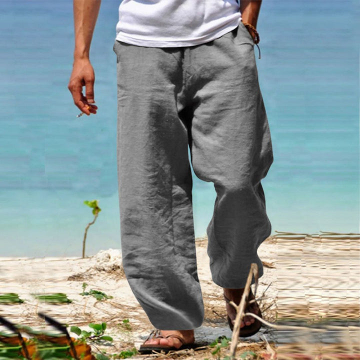 Herren Leinen Strandhose | Vestea