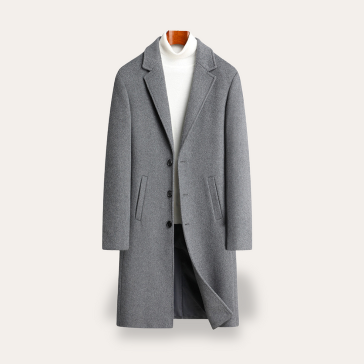 Herren-Kaschmirmantel Slim Fit Wintermantel | Vestea