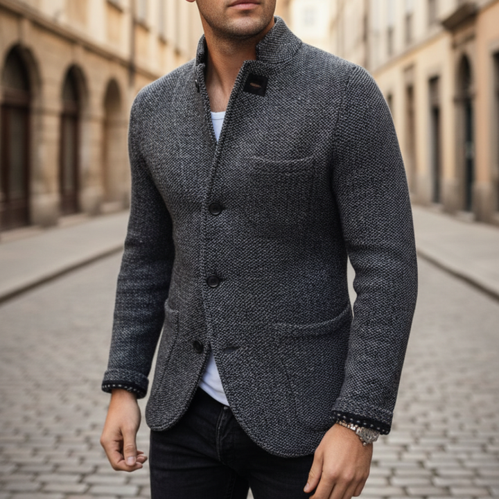 Slim Fit Herrenjacke aus Strapazierfähigem Stoff | Vestea