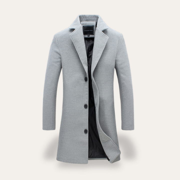 Wollmantel für Herren Slim Fit Wintermantel | Vestea