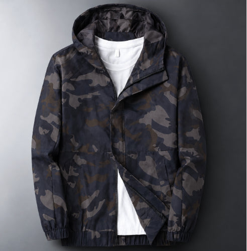 Chaqueta ligera de camuflaje para hombre | Resistente al viento