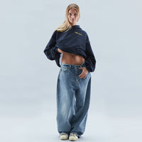 Unisex Hoodie Cotton Blend Long Sleeve Pullover Elastic Cuffs