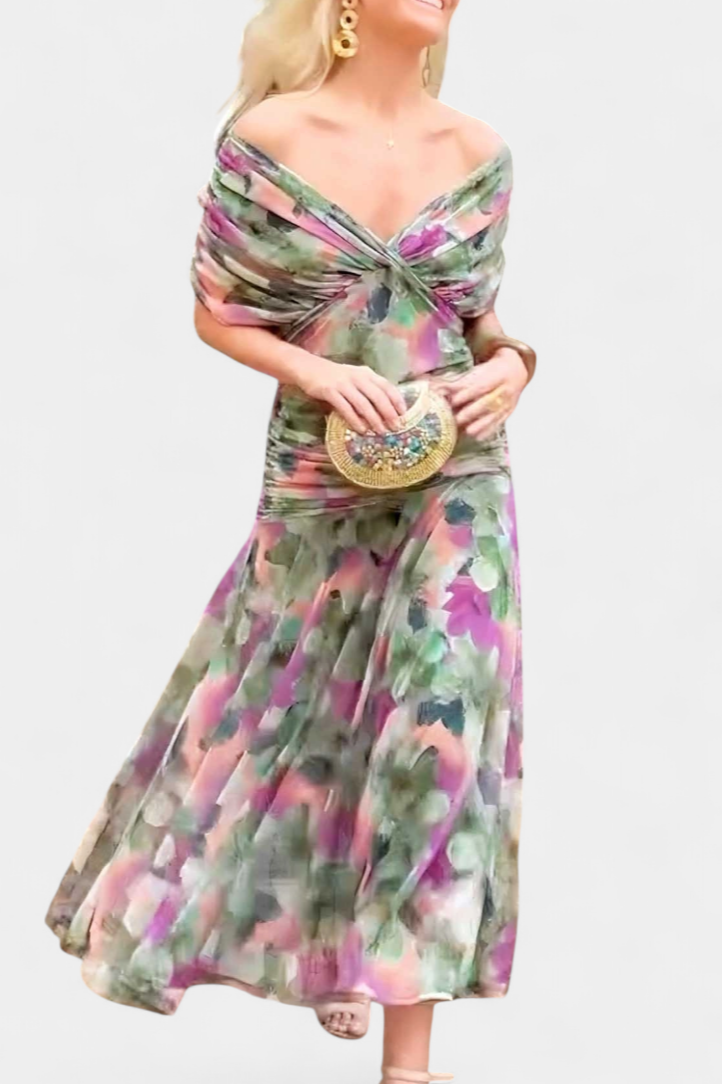Women's Dress Floral Long Sleeve Ceremony
