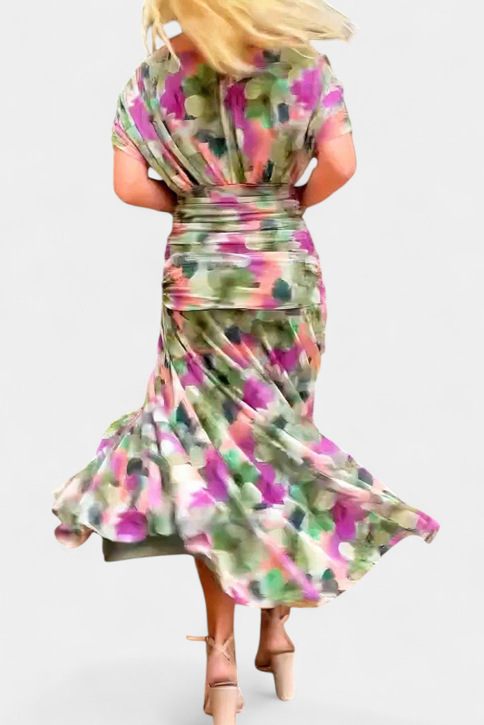 Women's Dress Floral Long Sleeve Ceremony