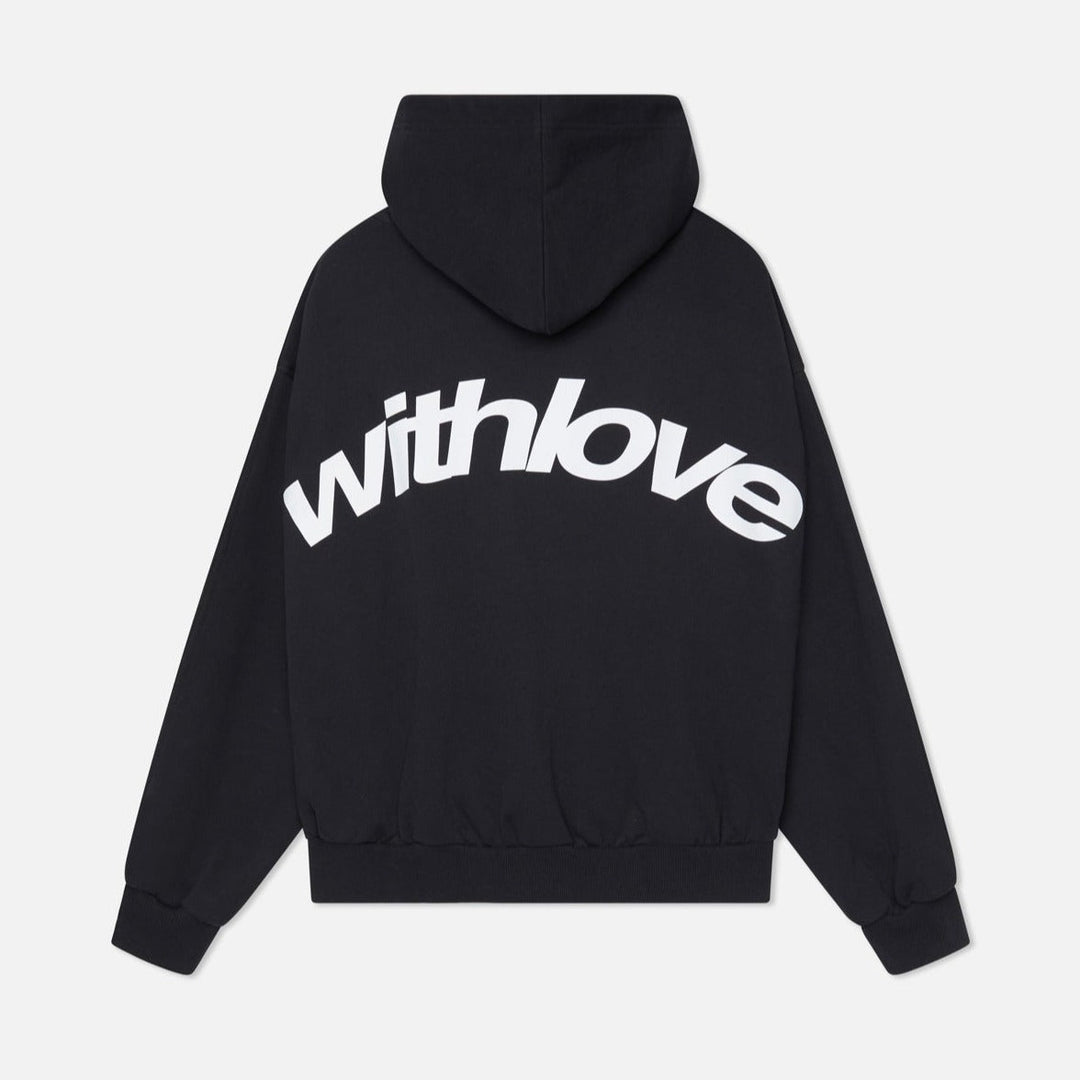 Sweat à capuche unisexe en mélange de coton, manches longues, poignets élastiques