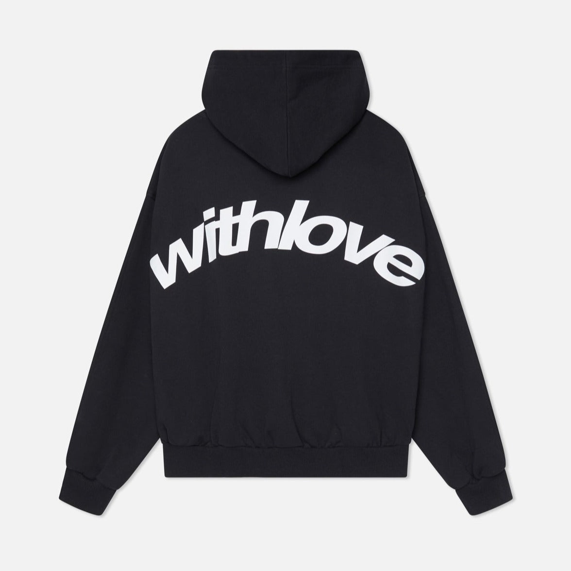 Sweat à capuche unisexe en mélange de coton, manches longues, poignets élastiques