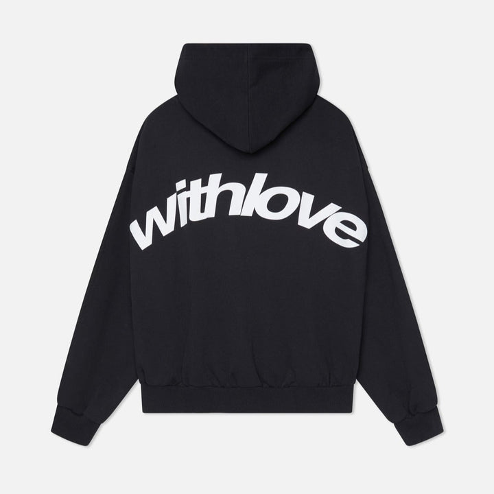 Sweat à capuche unisexe en mélange de coton, manches longues, poignets élastiques