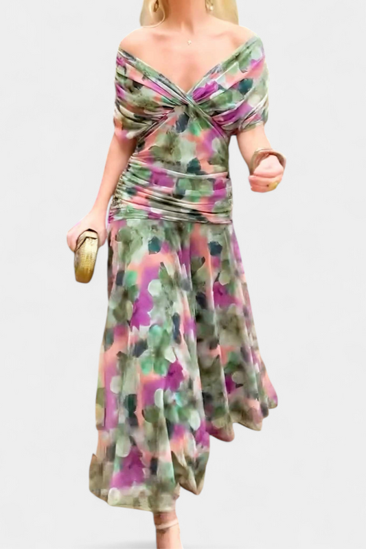 Women's Dress Floral Long Sleeve Ceremony