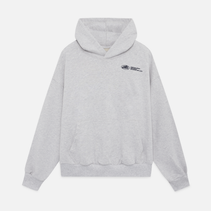 Sweat à capuche unisexe en mélange de coton, manches longues, poignets élastiques