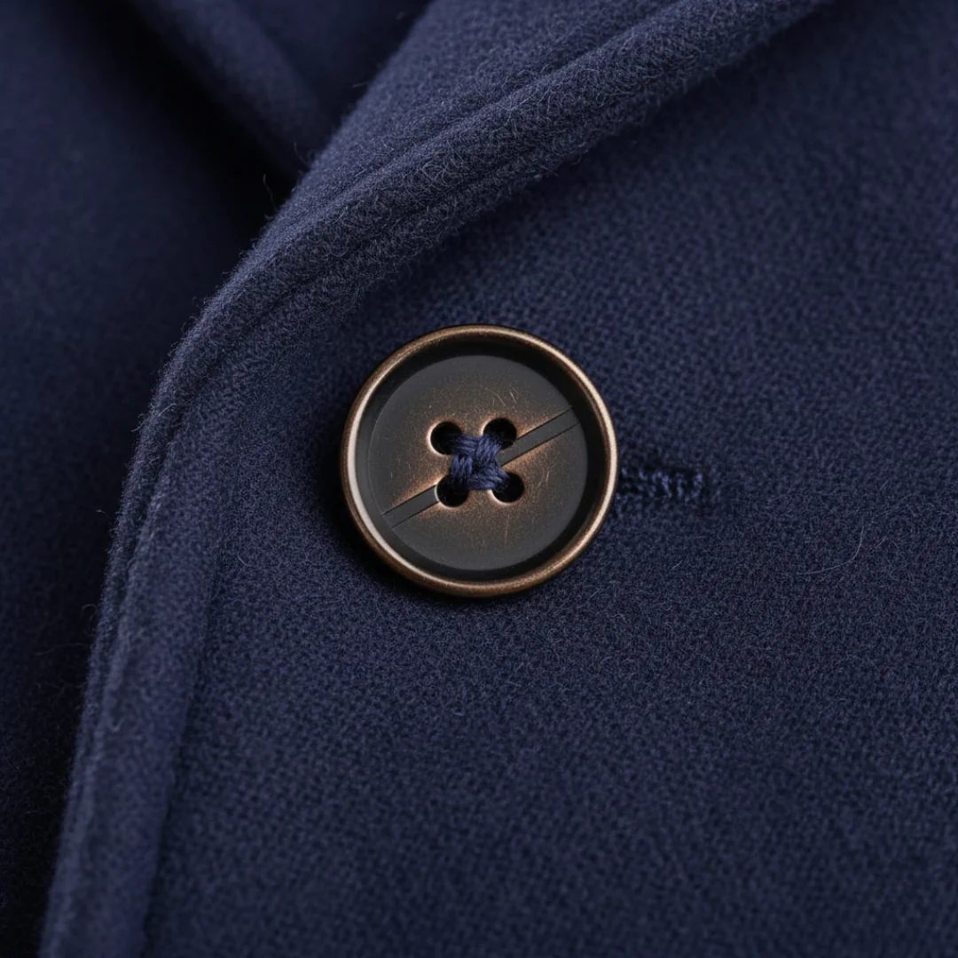 Winter wool coat for men double-breasted | Vestea