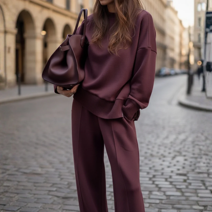 Damen Strick Set Oberteil und Hose | Vestea