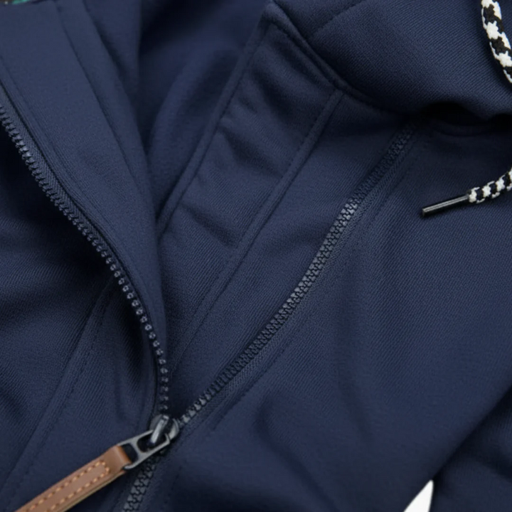 Damen Langarm Hoodie Asymmetrischer Reißverschluss Casual | Vestea