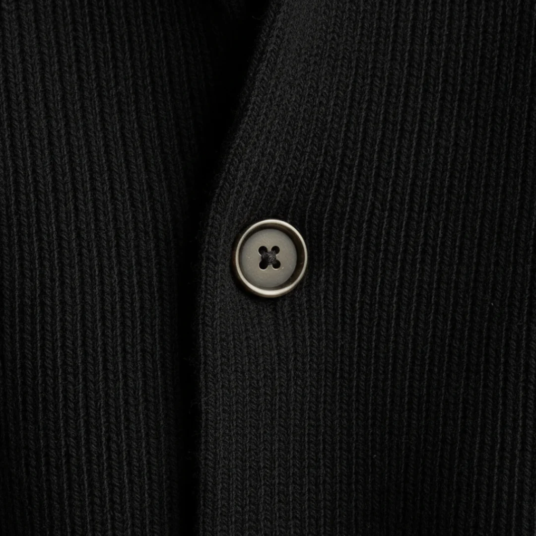 Herren Cardigan mit Knöpfen aus Polyester | Vestea