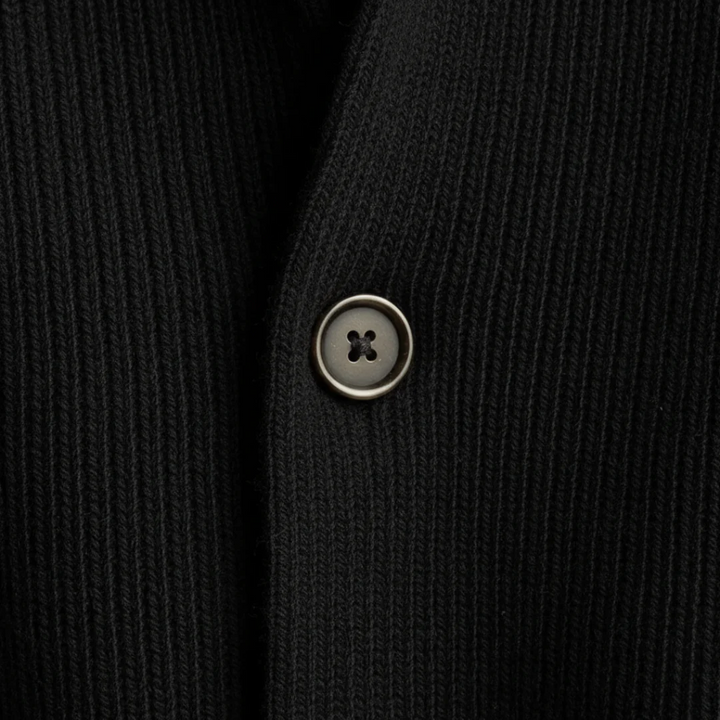 Herren Cardigan mit Knöpfen aus Polyester | Vestea
