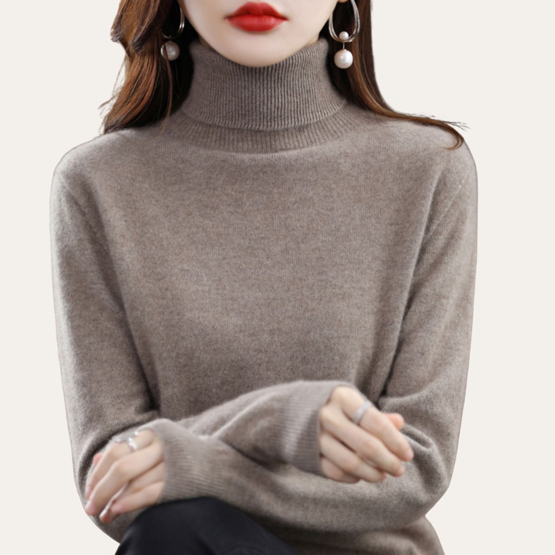 Damen Rollkragenpullover Kaschmir-Mischung | Vestea