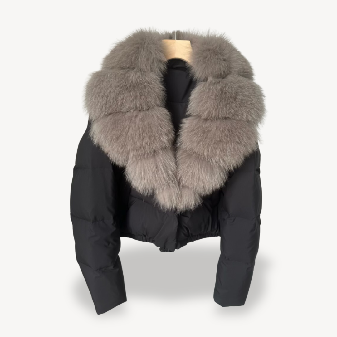 Winter Puffer Jacket mit Kunstfellkragen für Damen | Vestea