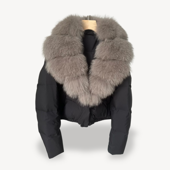 Winter Puffer Jacket mit Kunstfellkragen für Damen | Vestea