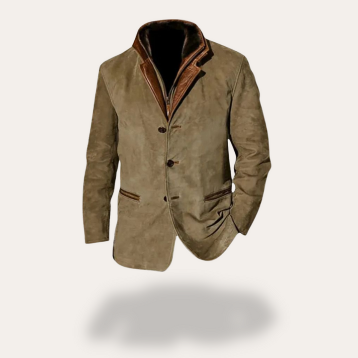 Herren Wildleder-Blazer-Jacke | Vestea